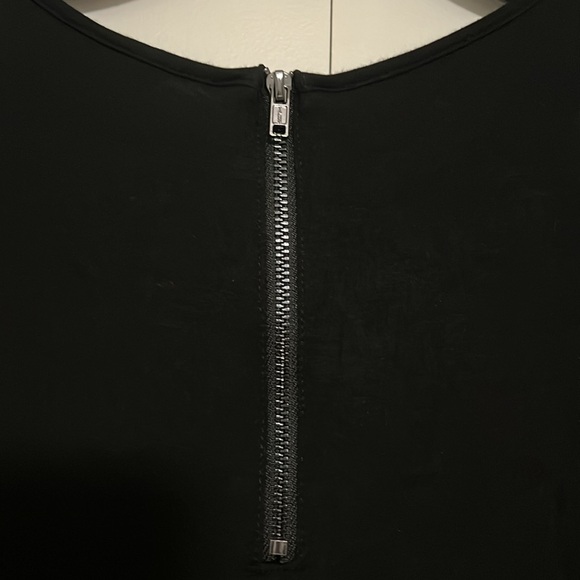 Market & Spruce Women's Black Lace Short Sleeve Top - Size Small - Picture 7 of 7